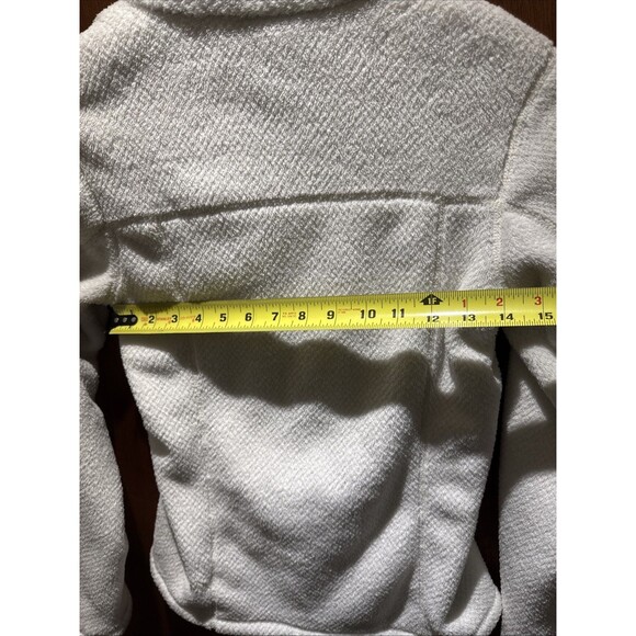 Patagonia Sweater Womens XS Ivory White Jacket Fleece Re-Tool Snap-T Pullover - Picture 7 of 8